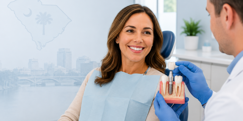 Dental Implants Work at a Dentist in Columbia